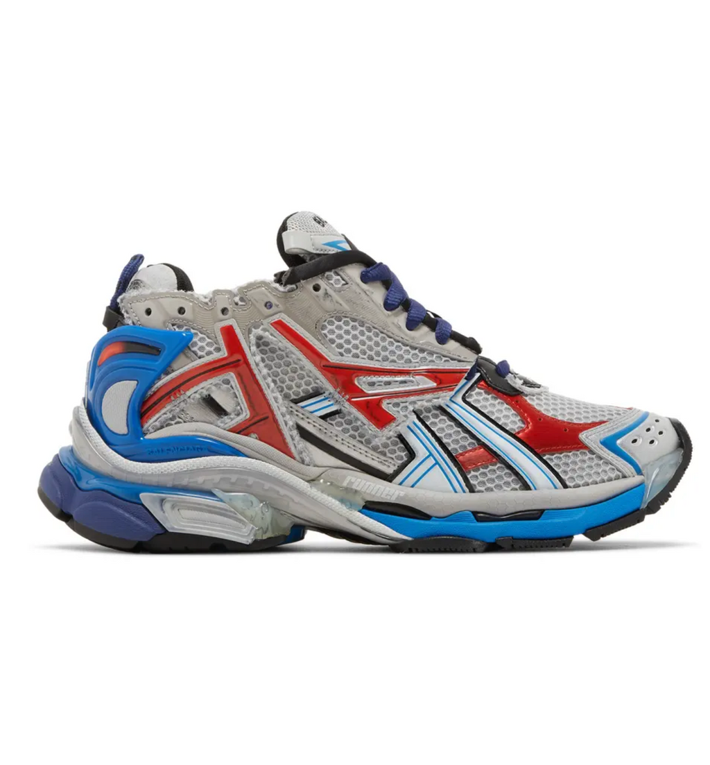Balenciaga Runner Sneaker 'Grey Red Blue' Size 44
