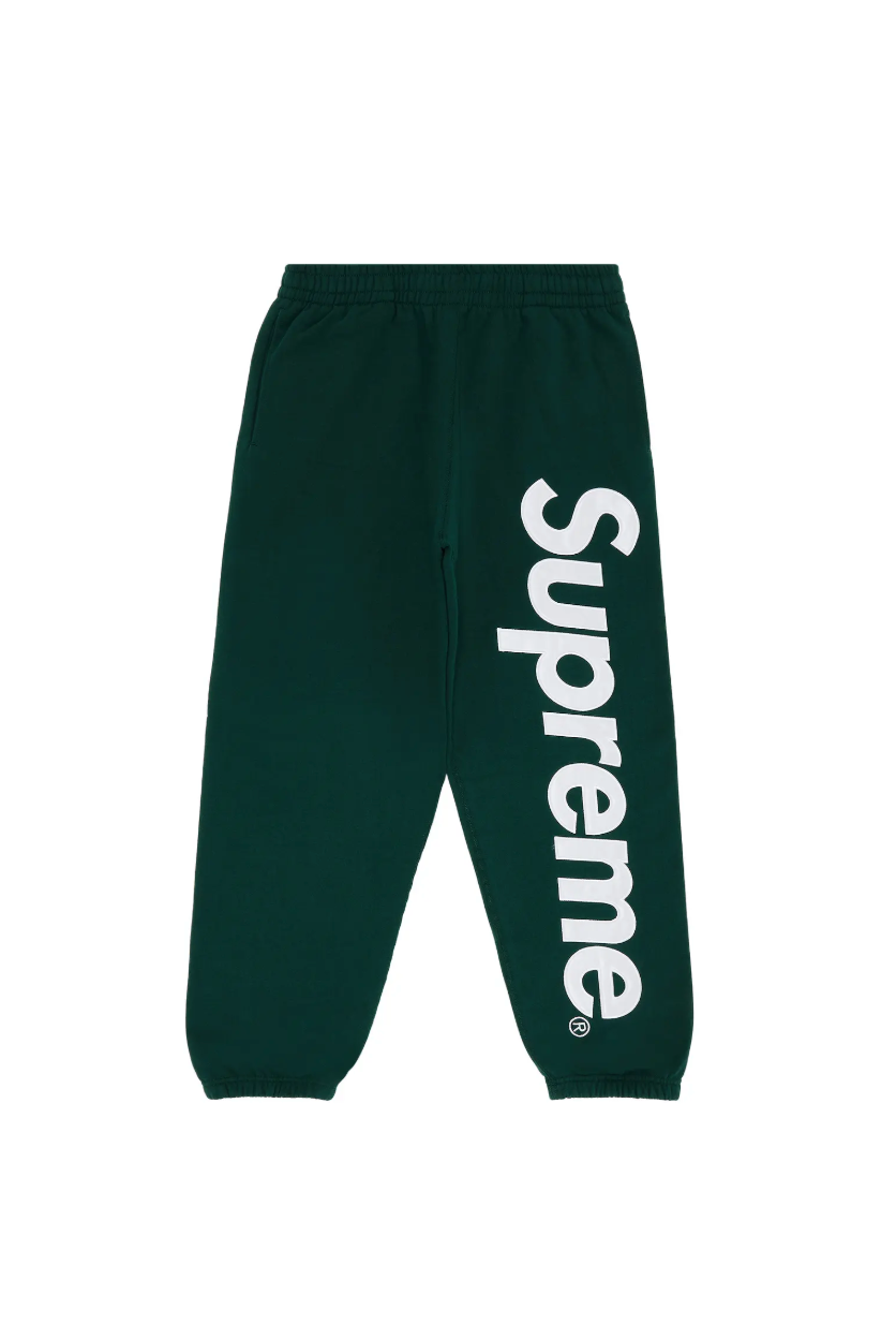 Supreme Satin Appliqué Sweatpant 'Dark Green'