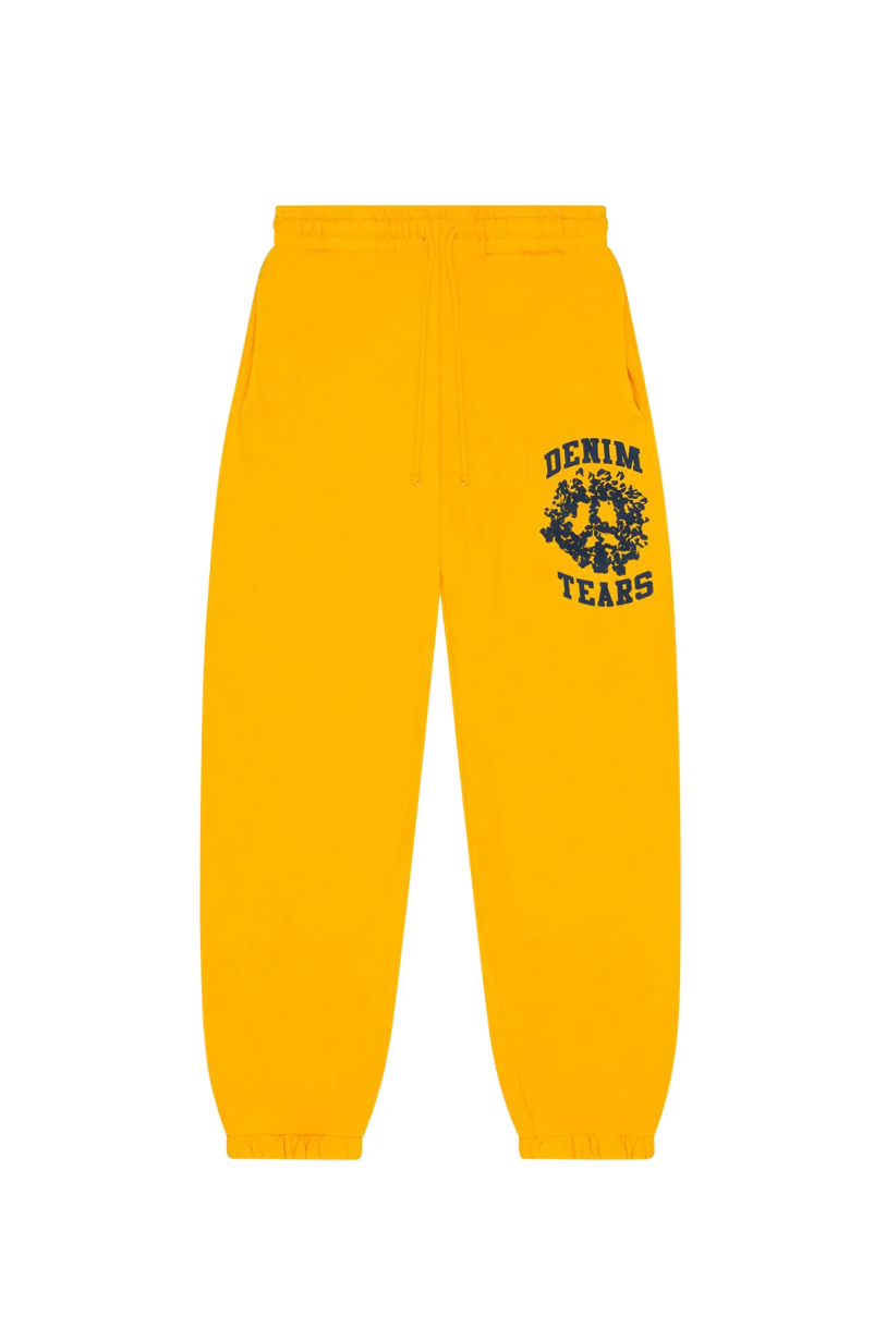 Denim Tears Denim University Sweatpants 'Yellow' Size M